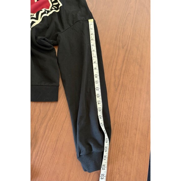 Keith Haring Heart Graphic Sweatshirt Black Crewneck Unisex M Medium 60/40 Blend - Picture 9 of 10